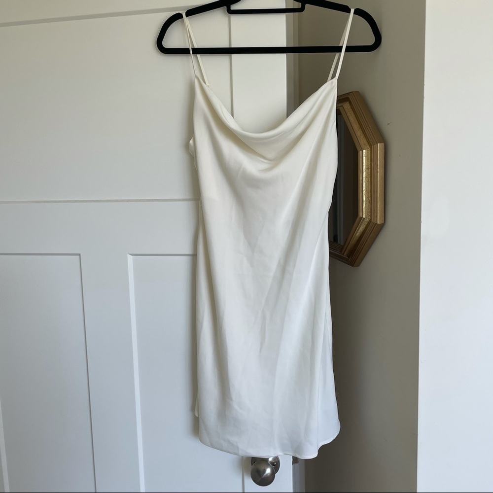 UO Mallory Cowl Neck Slip Dress